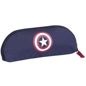 Captain America pencil case, blue with Captain America logo, 22 cm - Pencil Case