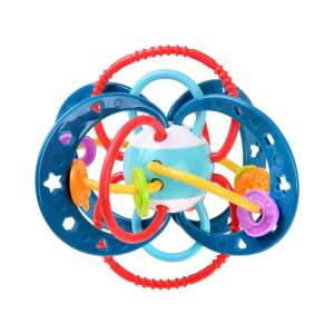 HUANGER kék szilikon rágóka csörgő babajáték - Rágóka