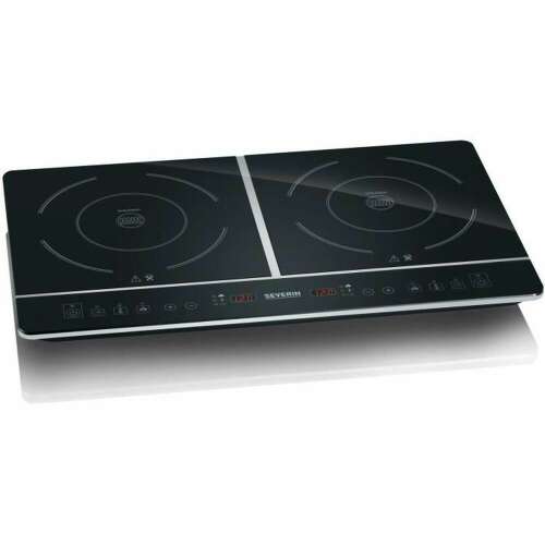 Severin 1031-000 2-burner induction hob with touch controls