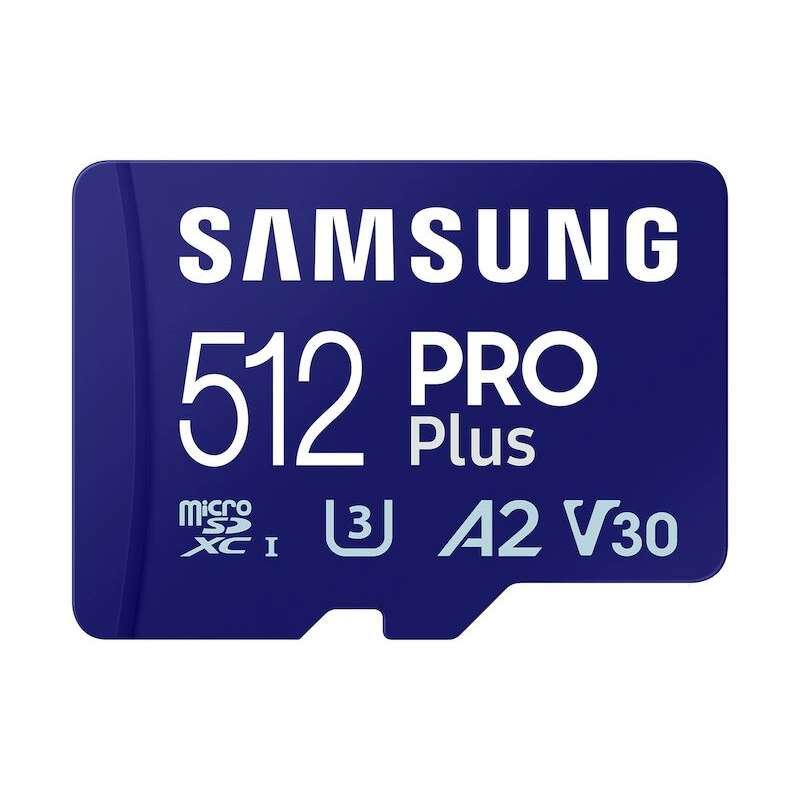 512GB microSDXC Samsung Pro Plus U3 A2 V30 + kártyaolvasó (MB-MD5...