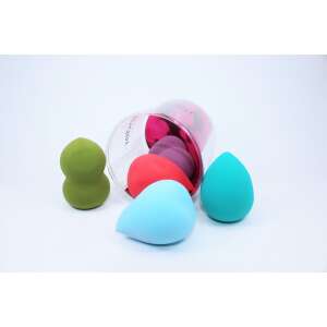 Set of 5 makeup sponges, different shapes and colors, perfect for applying foundation, concealer, and blush - Nonbrand Makeup Sponge