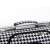 Black and white houndstooth pet carrier bag handle detail, 49cm