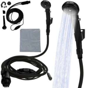 Trizand Camping Shower with Cigarette Lighter Plug, 3.5L/min, 40°C Max - Trizand