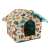 Owl patterned dog house, pet bed, kennel, for small dogs and cats