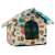 Owl patterned dog house, pet bed, kennel, for small dogs and cats