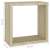 vidaXL 2 db sonoma-tölgyszínű fali kockapolc 30 x 15 x 30 cm, méretek
