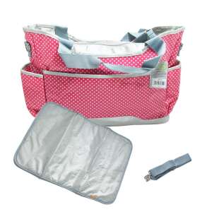Yodo pelenkázó táska szett – kistáskával / rózsaszín pöttyös 71374895 Pelenkázó táskák