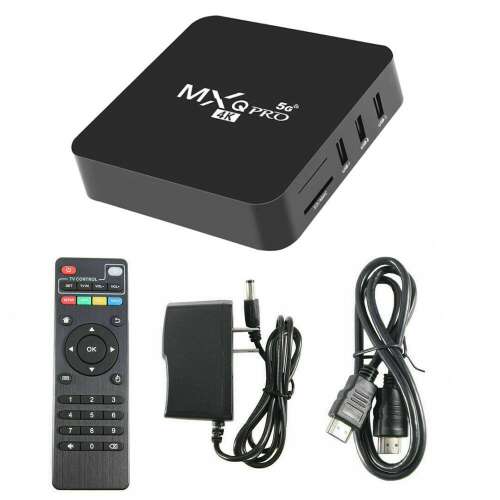 MXQ Pro Android Smart TV Box - tv okosító / 8 GB RAM, 128 GB ROM, Quad-Core, Android 11, WiFi