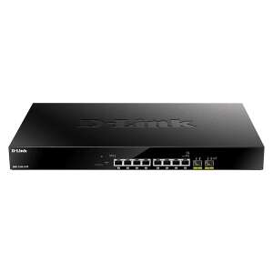 D-Link DMS-1100-10TP Vezérelt L2 2.5G Ethernet (100/1000/2500) PoE 1U Fekete switch 63921318 