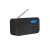 Denver DAB-42 Black Portable Digital Radio angled side view