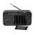 Denver DAB-42 Black Portable Digital Radio back view with battery compartment open