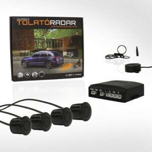 Univerzális tolatóradar 4 db fekete szenzorral, telepítési útmutatóval - Tolatóradar