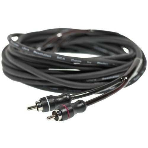 Gladen Audio CH-ECO 5,0 m RCA kábel, fekete, nagy teljesítményű - RCA kábel