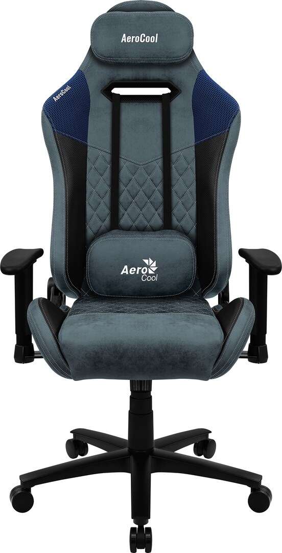 Aerocool duke aerosuede univerzális fekete, kék gamer szék