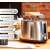 Adler AD 3214 2-slice toaster, silver and black, with bun warmer, features infographic