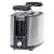Adler AD 3214 2-slice toaster, silver and black, with bun warmer, front view