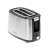 Adler AD 3214 2-slice toaster, silver and black, with bun warmer