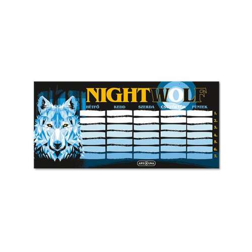 Ars Una Nightwolf orar unic, dublu, cu design de lup