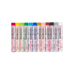 Creioane pastel de ulei Sakura Cray-Pas Junior Artist, 12 culori, calitate pentru studenți - Instrumente de desen