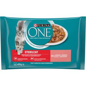Purina ONE Sterilcat - Lazac & Sárgarépa - Nedves Macskaeledel - 4x85g