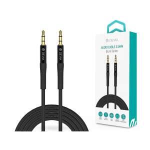 Devia 3,5 - 3,5 mm jack audio kábel 1 m-es vezetékkel - Devia Series iPure AUX Audio Cable - fekete 77430169 