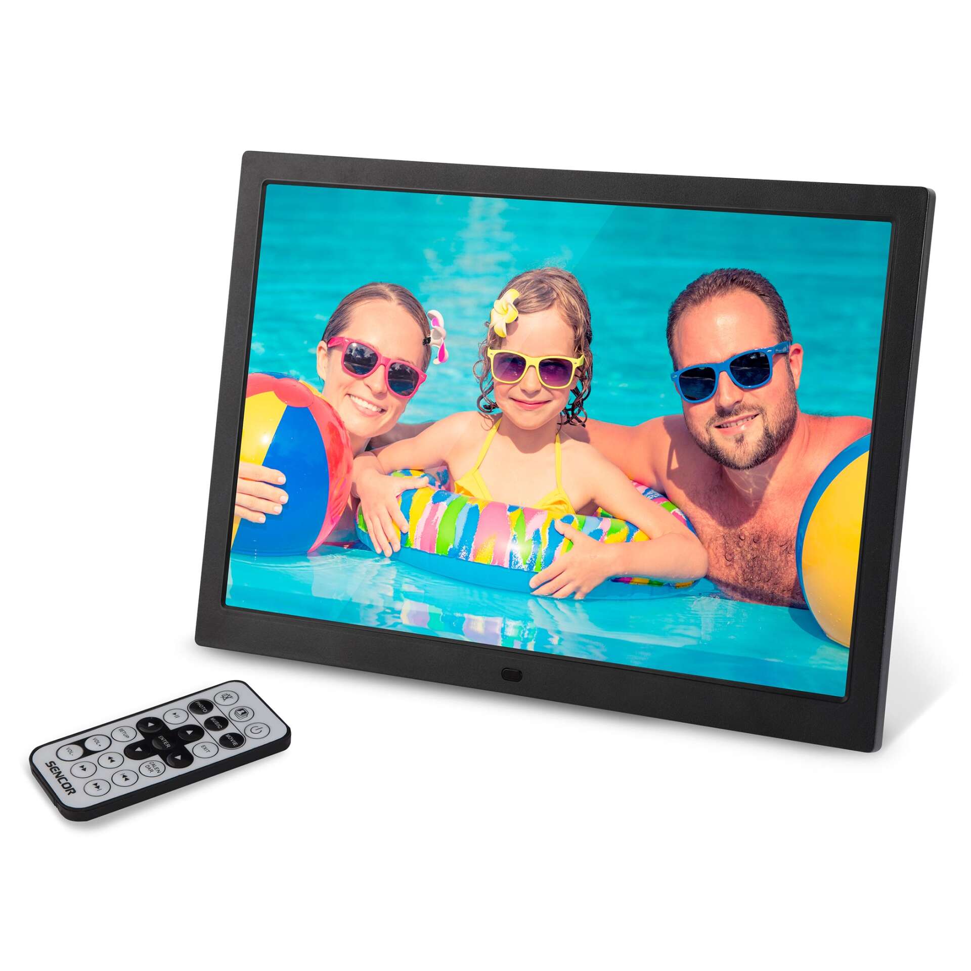 Sencor SDF 1571 Digitális Képkeret, Fekete