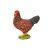 Bullyland Brown Hen Figurine, detailed farm animal toy