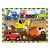 Melissa & Doug Építőipari fa puzzle, fa puzzle építőipari járművekkel gyerekeknek