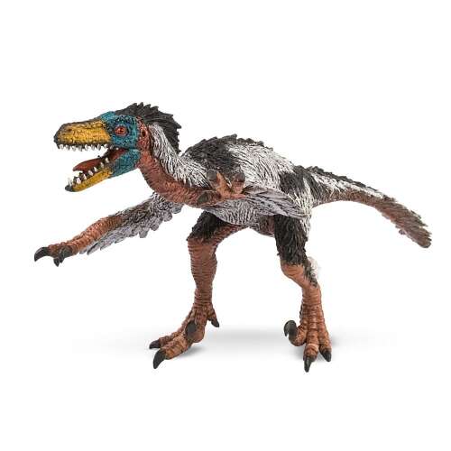 Bullyland Velociraptor dinosaur figure, hand-painted, detailed, 9.3cm