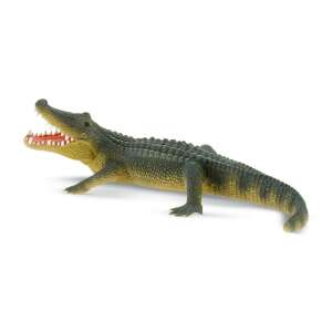 Bullyland 63690 Alligator, realistic hand-painted alligator toy figure, 12.5 cm - Bullyland