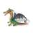Bullyland two-headed green dragon figure