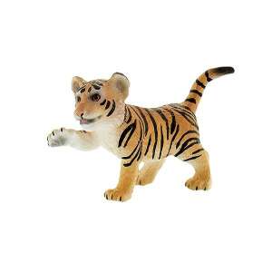Bullyland Tigriskölykök, a detailed and hand-painted tiger cub figurine - Bullyland Figure