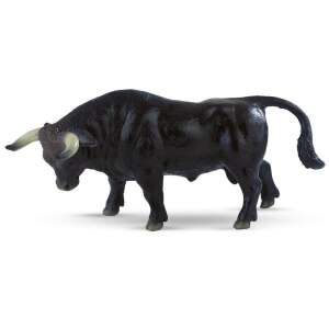 Bullyland 62567 Schwarzer Stier Manolo, eine detaillierte und realistische Plastikfigur eines schwarzen Stiers, perfekt für fantasievolles Spielen und Sammeln - Bullyland
