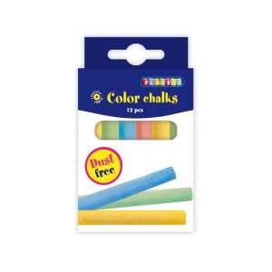Playbox Color Chalks, 12 pieces, dust free, assorted colors - Playbox