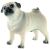 Bullyland Percy Pug Dog Figure - 6 cm