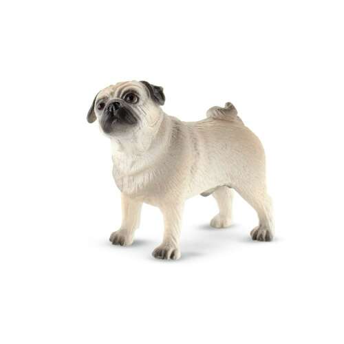 Bullyland 65425 Pug Dog Percy, realistic toy figure for kids