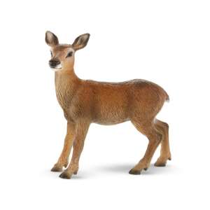 Bullyland 64422 Szarvastehén, hand-painted, detailed, plastic figure, 9cm, red deer, female, toy - Bullyland