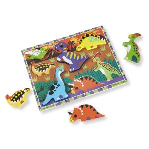Melissa & Doug Dinosaurier Holzpuzzle mit griffigen Teilen - Melissa & Doug