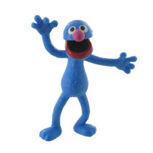 Figurka Comansi Ulica Sezamkowa Grover, niebieska, 7,5 cm, ręcznie malowana, plastikowa, kolekcjonerska - Comansi