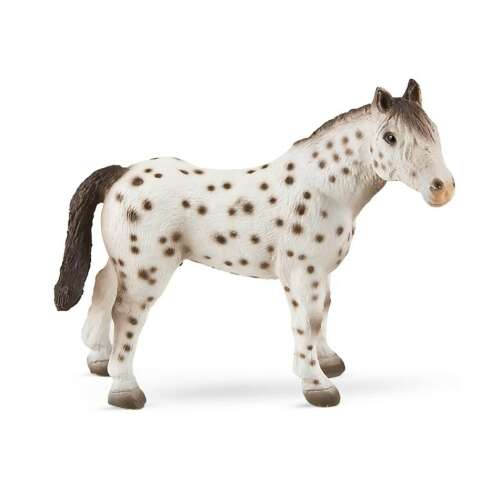 Bullyland Knabstrupper Stallion, a detailed and hand-painted toy figure of a spotted horse breed