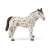 Bullyland Knabstrupper Stallion, a detailed and hand-painted toy figure of a spotted horse breed