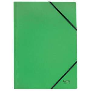 Leitz Recycle A4 green folder with elastic closure, front view - File folder