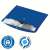 Leitz Recycle A4 blue document folder with snap closure, showing a document inside and the Blue Angel eco-label