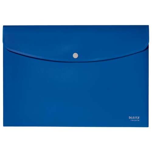 Leitz Recycle A4 blue document folder with snap closure