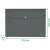 Leitz Recycle A4 grey PP document folder with dimensions