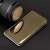 Smart Clear View flip case for Samsung Galaxy S23 in gold