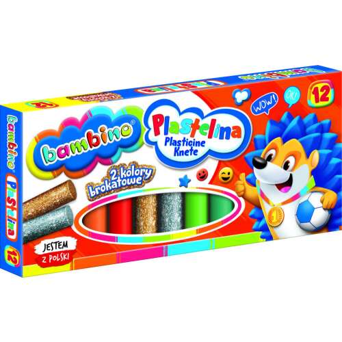 Bambino Classic 12db-os színes gyurma készlet, Többszínű