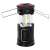 KX4992 3in1 camping lantern, black, front view showing LED light