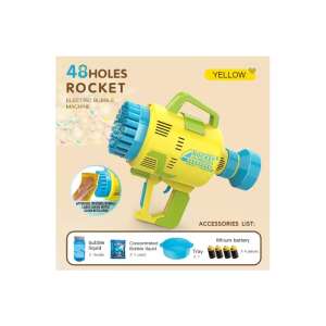 Pisztoly szappanbuborék gép szappanbuborék fények sárga