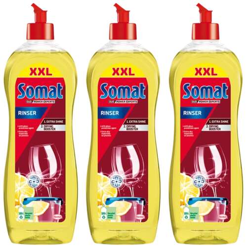 Somat Lemon&Lime clătire pentru mașina de spălat vase 3x750ml